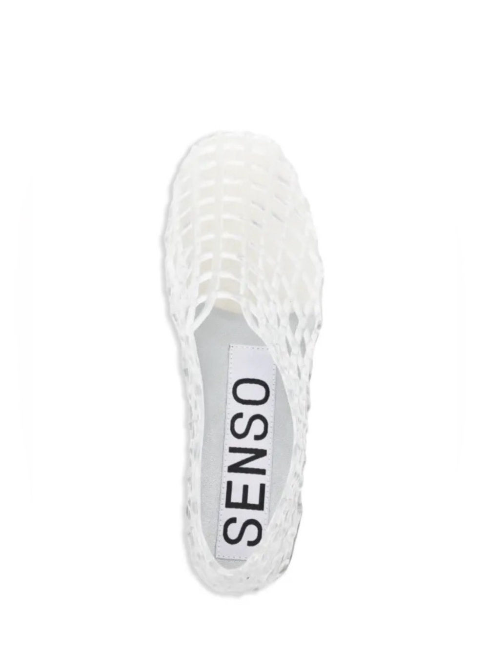 Senso White Jelly Mesh Slip On Flat